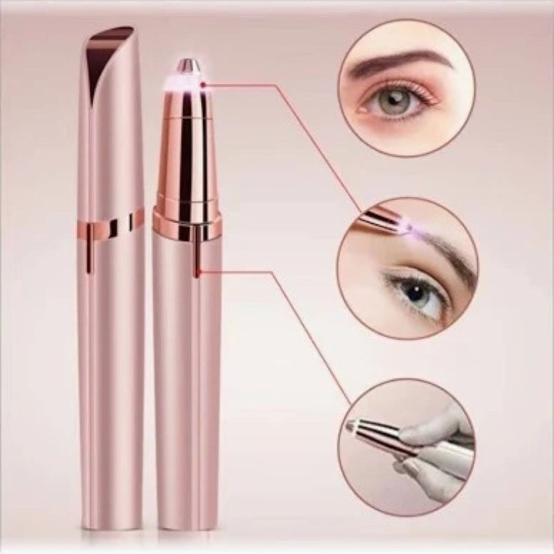 Caneta Depiladora Sobrancelha Elétrico Recarregável USB Bivolt (Cores Sortidas)