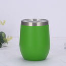 Cuia Térmica Inox 350ml com Tampa Vedada – Parede Dupla, Conserva Bebidas Geladas ou Quentes