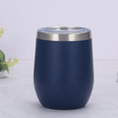 Cuia Térmica Inox 350ml com Tampa Vedada – Parede Dupla, Conserva Bebidas Geladas ou Quentes