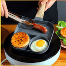 Frigideira Antiaderente Dividida – Prepare Múltiplas Refeições de Uma Só Vez