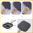 Frigideira Antiaderente Dividida – Prepare Múltiplas Refeições de Uma Só Vez