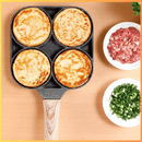 Frigideira Antiaderente Dividida – Prepare Múltiplas Refeições de Uma Só Vez