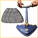 Mop Giratório Triangular 360° com Pano  – Limpeza Rápida e Eficiente