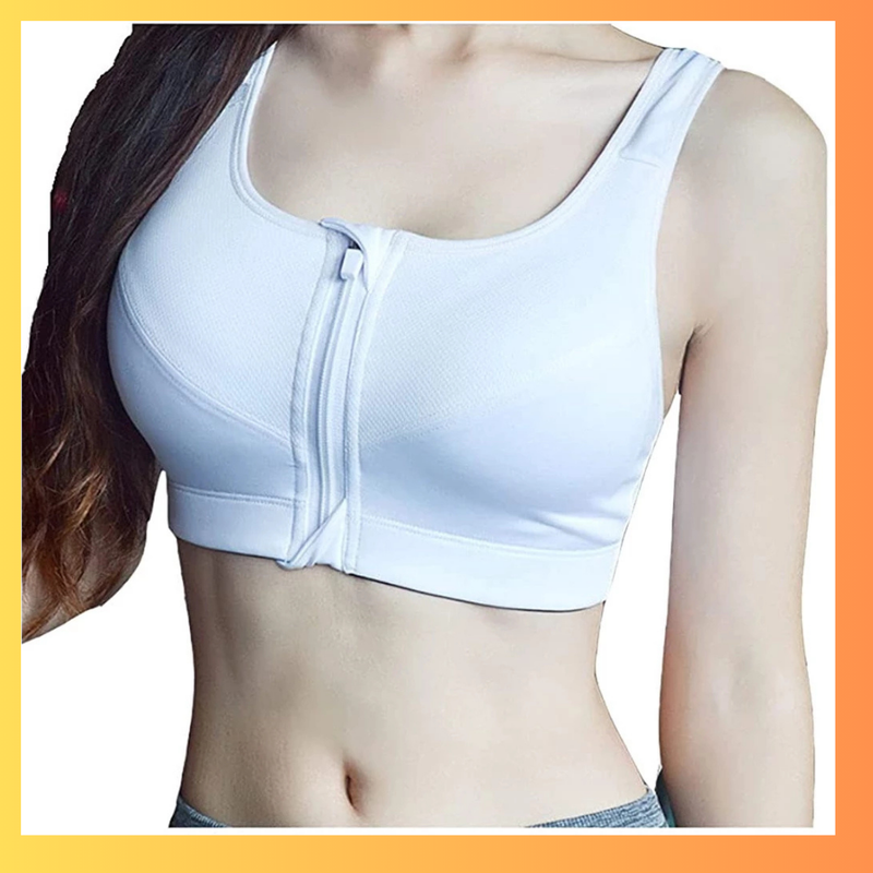 Sutiã Esportivo com Zíper Frontal – Conforto, Suporte e Estilo para Seu Treino